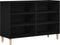 vidaXL - Dressoir - Zwart - Eiken - 103,5x35x70 - cm