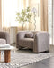 Fauteuil LEIREN Fluweel Taupe