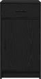 vidaXL - Dressoir - in - Zwart - Eiken - 40x41x75 - cm - Gelaagd - Hout