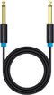 Vention 6.35mm Jack naar 6.35mm Jack Audio Kabel - Aux kabel voor elektrische gitaar, versterker, speaker en mixer - 3 meter