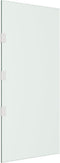 vidaXL - Zijpaneel - voor - deurluifel - 50x100 - cm - gehard - glas - transparant