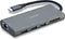 Lindy 43278 - USB-C Converter - 3x USB 3.2 Gen 1 - HDMI VGA RJ45 - Grijs