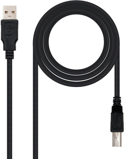 Nanocable 10.01.0105-BK - USB 2.0a naar USB B - 4,5 m - Zwart