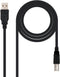Nanocable 10.01.0105-BK - USB 2.0a naar USB B - 4,5 m - Zwart