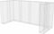 vidaXL - Schanskorf - drievoudige - vuilnisbak - ombouw - 250x100x120 - cm - staal