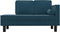 vidaXL - Chaise - longue - met - kussens - en - bolster - fluweel - blauw