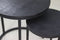HSM Collection Salontafel District - ø67x46 - Zwart mangohout/ijzer - Set van 3