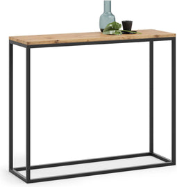 Sidetable - industrieel - 30x100x80 cm - zwart bruin