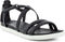 ECCO Simpil - Platte sandalen - Klittenbandsluiting - Zwart - Maat 39