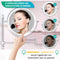 Mirlux Make Up Spiegel - Oplaadbaar - 7X Vergroting - LED Verlichting - Chroom