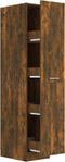 vidaXL - Apothekerskast - 30x42,5x150 - cm - bewerkt - hout - gerookt - eikenkleurig