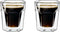 Leopold Vienna - Dubbelwandige koffieglazen Espresso 100ml (set van twee stuks)