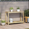 vidaXL - Oppottafel - met - schap - 108x35x75 - cm - geïmpregneerd - grenenhout