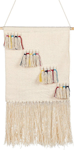 Beliani BUREWALA - Wanddecoratie - Beige - Katoen