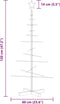 vidaXL - Kerstdecoratie - kerstboom - met - houten - basis - 120 - cm - metaal - zwart