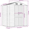 vidaXL - Tuinschuur - 191x130x198 - cm - gegalvaniseerd - staal - bruin