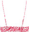 Barts Galia Bralette - Gevoerde triangel bikini top - Uitneembare vulling - Roze zebraprint