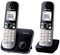 Panasonic KX-TG6812FRB - DECT-telefoon - 2 handsets - Nummerherkenning - Zwart Zilver (2 stuks)