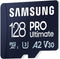 Samsung Pro Ultimate - microSD kaart 128GB - UHS-I tot 200/130 MB/s - A2 V30 U3 (1 stuk)