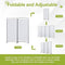 Angel Living Kamerscherm - 2 Panelen - 162cm Hoog - Flexibel - Beige/Natuurlijk