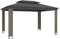 vidaXL - Prieel - met - dubbel - dak - 3,94x2,96 - m - staal - antracietkleurig