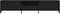 vidaXL - TV-meubel - met - lade - Zwart - Eiken - 200x25x44 - cm - Bewerkt - hout