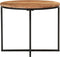 vidaXL - Salontafel - 55x55x45 - cm - massief - acaciahout - en - ijzer