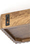 Gatura wandplank 40x20x7 cm - hout donkerbruin