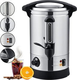 RVS Glühweinkoker Teramo - 7 Liter - 1500 Watt - Zilver