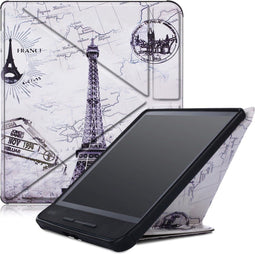 Lunso - sleepcover origami hoes - Geschikt voor Kobo Forma (8 inch) - Eiffeltoren