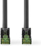 CAT7 Netwerkkabel - S/FTP - RJ45 Male - RJ45 Male - 2.00 m - Snagless - Rond - LSZH - Zwart - Envelop