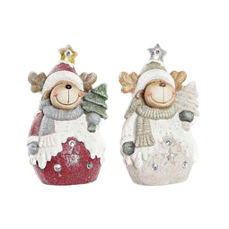 Kerstversiering DKD Home Decor Rendier Magnesium (24 x 17 x 39 cm) (2 Stuks)