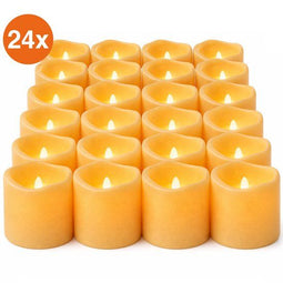 Luft - LED Kaarsen - 24 Kaarsen - Veilig en duurzaam - Stompkaarsen