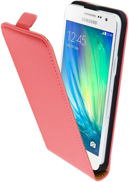 Mobiparts Galaxy A3 - Premium Flip Case - Fluweelzachte binnenvoering - Roze