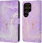 imoshion Hoesje Geschikt voor Samsung Galaxy S24 Ultra Hoesje Met Pasjeshouder - imoshion Design Bookcase smartphone - Meerkleurig / Purple Marble