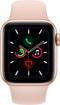 Apple Watch Series 5 (44mm) - Smartwatch - Always-on display Kompas - Goud (Roze)