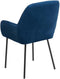 Set van 2 eetkamerstoelen WELLSTON Fluweel Donkerblauw