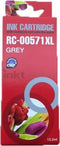Huismerk Canon CLI-571 XL - Inktcartridge - 12.2 ml - Grijs