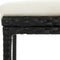 vidaXL - Barkrukken - met - kussens - 3 - st - poly - rattan - zwart
