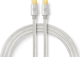 Nedis CCTB60800AL20 - USB-C Kabel - 200 cm - Zilver