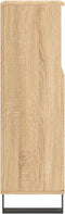 vidaXL - Badkamerkast - 30x30x100 - cm - bewerkt - hout - sonoma - eikenkleurig
