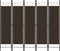 vidaXL - Kamerscherm - met - 5 - panelen - 200x180 - cm - bruin