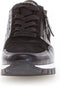 Gabor 96.438 - Lage Sneakers - Suède met krokodillenprint - Zwart - Maat 36