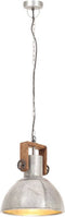 vidaXL Hanglamp industrieel rond 25 W E27 30 cm zilverkleurig