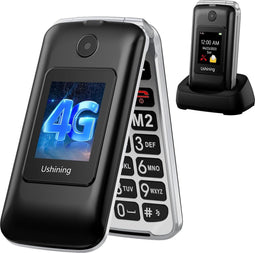 4G Senioren Mobiele Telefoon - Opvouwbaar met Groot Scherm en SOS-Noodknop