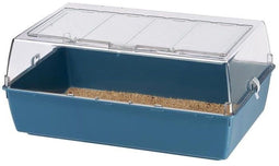 FERPLAST Duna Multy B2 - Knaagdierkooi - Eenvoudig schoon te maken - Blauw - 71 x 46 xh 31,5 cm