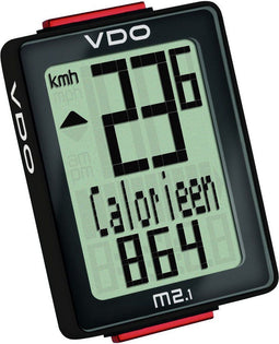 VDO M2.1 WR - Fietscomputer - Bedraad - Wit/Zwart