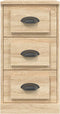 vidaXL - Dressoir - 36x35,5x67,5 - cm - bewerkt - hout - sonoma - eikenkleurig