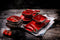 Palmer Schaal Lava 12 x 12 cm 30 cl Bruin Rood Stoneware 2 stuks
