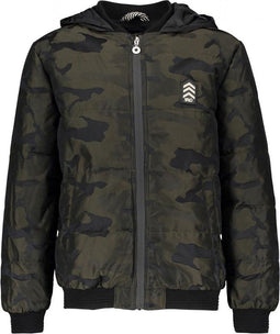 Flo - Jongens Jas - Winterjas met capuchon - Army (Maat 98)